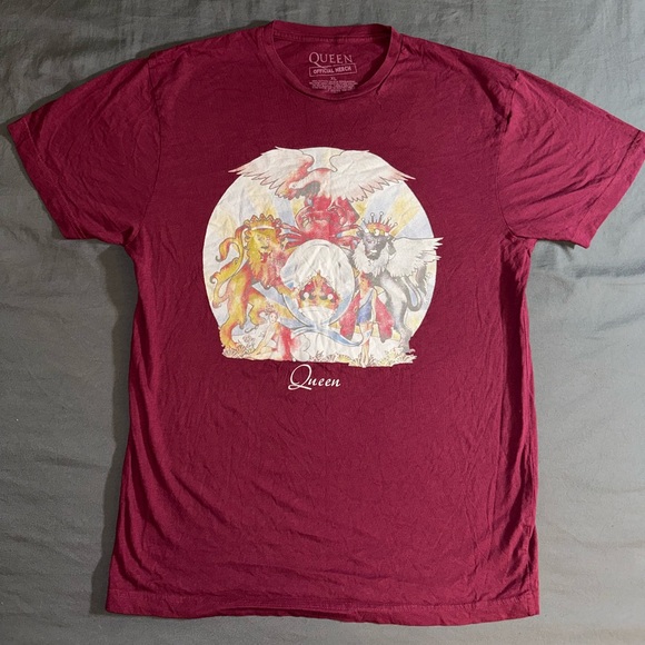 Burgundy Official Queen Graphic T-Shirt Size XL - Picture 1 of 4